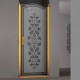 Душевая дверь в нишу Sturm Schick 80 см R decor gold