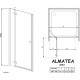 Душевая дверь в нишу Radaway Almatea DWJ 110 стекло графит L
