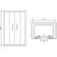 Душевая дверь в нишу RGW Passage PA-11 (1700-1740)x1950 профиль хром