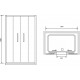 Душевая дверь в нишу RGW Passage PA-11 (1300-1340)x1950 профиль хром, стекло матовое