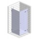 Душевой уголок GuteWetter Lux Square GK-103 правый 90x90 см стекло бесцветное, профиль хром