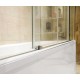 Шторка на ванну GuteWetter Slide Part GV-865 левая 160x70 см стекло бесцветное, профиль хром