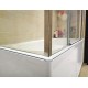 Шторка на ванну GuteWetter Slide Part GV-865 правая 140x80 см стекло бесцветное, профиль хром