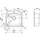 Комплект  Мойка кухонная Reginox Boston LUX OKG сталь + Смеситель VitrA Fold S Sink Mixer A42155EXP для кухонной мойки