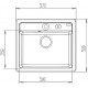 Комплект  Мойка кухонная Iddis Vane G V31C571i87 + Смеситель Iddis Velikan VL6CBSGi05 для кухонной мойки