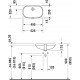 Комплект  Смеситель Hansgrohe Logis 71091000 для раковины + Рукомойник Duravit D-Code 0338490000 встраиваемый