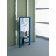 Комплект  Унитаз подвесной Gustavsberg Hygienic Flush WWC 5G84HR01 безободковый + Система инсталляции для унитазов Grohe Rapid SL 38775001 4 в 1 с кнопкой смыва