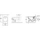 Комплект  Унитаз подвесной Villeroy & Boch Omnia Architectura 5684HR01 alpin, безободковый + Система инсталляции для унитазов Geberit Duofix Delta 458.124.21.1 3 в 1 с кнопкой смыва