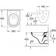 Комплект  Система инсталляции для унитазов Grohe Rapid SL 38750001 4 в 1 с кнопкой смыва + Унитаз подвесной Villeroy & Boch O Novo 5688 H1 01 alpin, с микролифтом