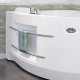 Акриловая ванна Radomir Wachter Ирма 1 L с гидромассажем и экраном, форсунки белые