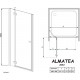 Душевая дверь в нишу Radaway Almatea DWJ 100 стекло графит L