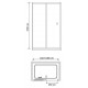 Душевая дверь в нишу RGW Classic CL-12 (1010-1060)x1850