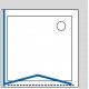Душевой уголок GuteWetter Practic Square GK-404 правая 80x80 см стекло бесцветное, профиль матовый хром