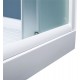 Душевой уголок De Aqua R100100MT-W 100х100, стекло матовое