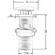 Донный клапан для раковины ArtCeram ACA038 giallo zinco