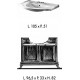 Мебель для ванной Labor Legno Marriot 105 вишня, стекло