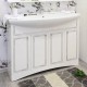 Мебель для ванной Sanflor Элен 120 белая, патина серебро