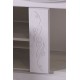 Мебель для ванной ASB-Woodline Модена 85 белая с серебряной патиной