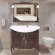 Мебель для ванной ASB-Woodline Модена 85 орех с золотой патиной
