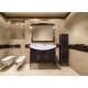 Мебель для ванной ASB-Woodline Модена 105 орех с золотой патиной