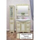 Мебель для ванной Sanflor Адель 82 белая, патина золото, L