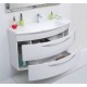 Мебель для ванной  Тумба с раковиной De Aqua Лонг 120 белая