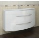 Мебель для ванной  Тумба с раковиной De Aqua Лонг 120 белая