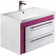 Мебель для ванной Iddis Color Plus 70 белая, розовая