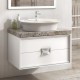 Мебель для ванной Kerama Marazzi Canaletto 80 со столешницей, белая
