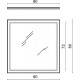 Мебель для ванной Kerama Marazzi Canaletto 80 со столешницей, белая матовая