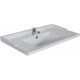 Мебель для ванной ASB-Woodline Римини Nuovo 80 белая, патина серебро