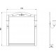Мебель для ванной ASB-Woodline Салерно 80 белая, патина серебро