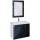 Мебель для ванной Marka One Lacio 80П black stone