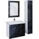 Мебель для ванной Marka One Lacio 80П black stone