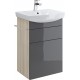 Мебель для ванной Cersanit Smart Carina 50 ясень, серый