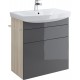 Мебель для ванной Cersanit Smart 70 ясень, серый