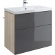 Мебель для ванной Cersanit Smart 80 ясень, серый