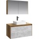 Мебель для ванной Aqwella 5 stars Mobi 100 дуб балтийский, бетон светлый