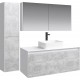 Мебель для ванной Aqwella 5 stars Mobi 120 белая, бетон светлый