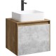 Мебель для ванной Aqwella 5 stars Mobi 60 дуб балтийский, бетон светлый