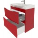Мебель для ванной АВН Фиджи 85 красная, подвесная