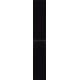 Шкаф-пенал Style Line Даймонд Люкс Plus подвесной, черный