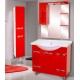Зеркало-шкаф Misty Жасмин 85 с подсветкой, красная эмаль L