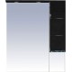 Зеркало-шкаф Misty Петра 75 R черная эмаль