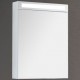 Зеркало-шкаф Dreja Max 60 с подсветкой, белый глянец