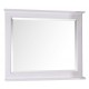Зеркало ASB-Woodline Прато 100 белое, патина серебро