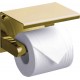 Держатель туалетной бумаги Rush Edge ED77141 Gold с полкой для телефона